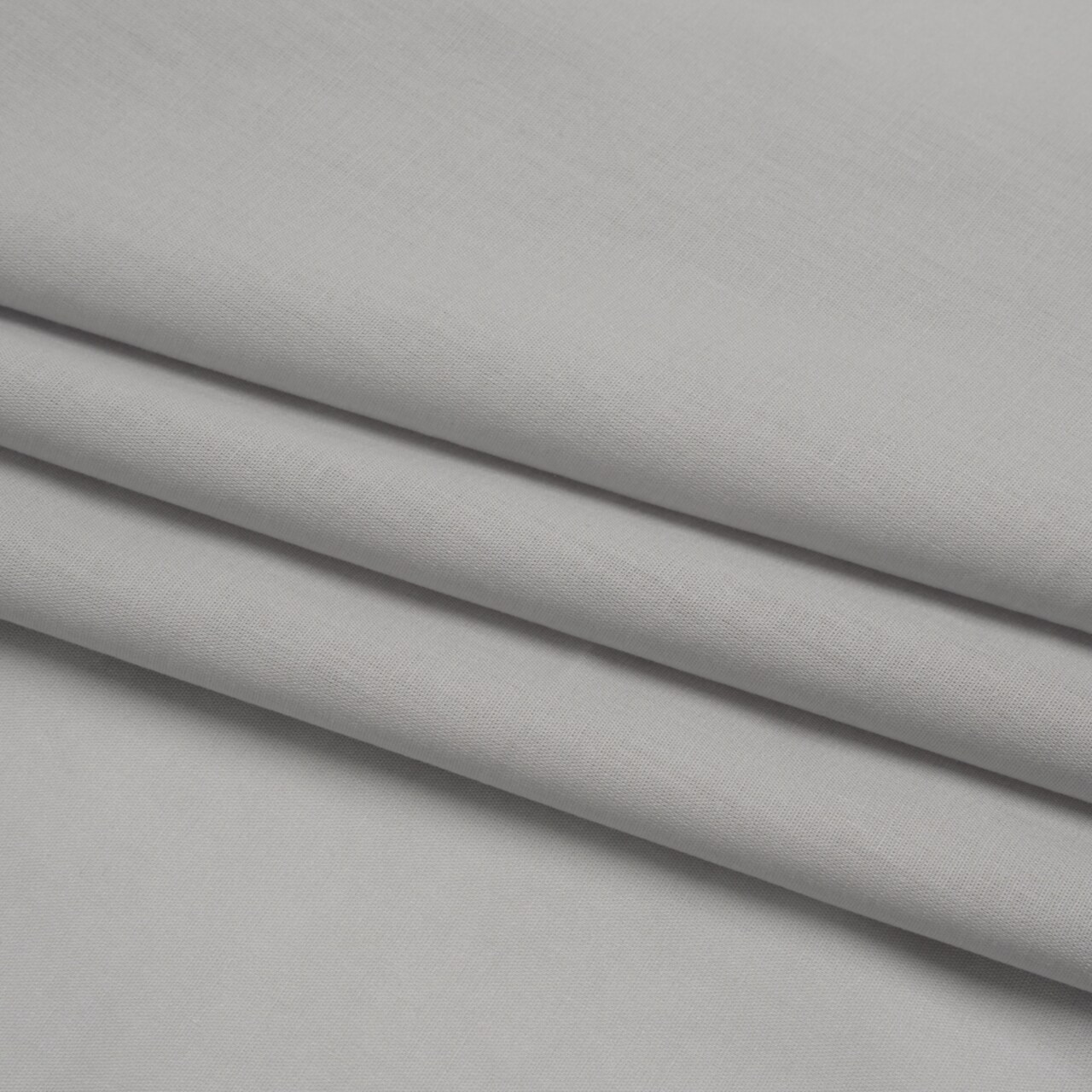 1 Yard Gray Mercerized Organic Egyptian Cotton Voile Sustainable Solid Fabric